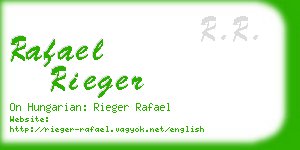 rafael rieger business card